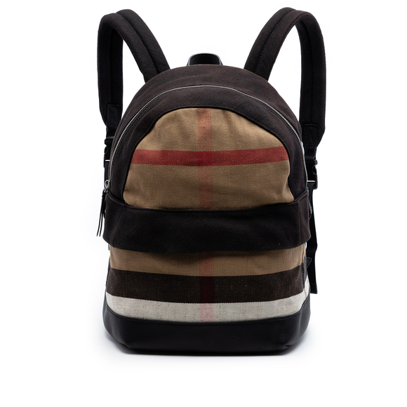 Burberry Handbags - Pre-Loved Burberry Mega Check Canvas Tiller Backpack